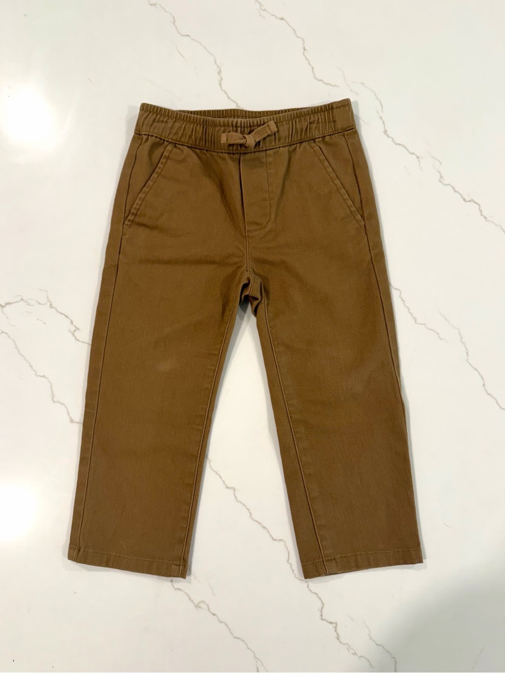 Janie and Jack Brown Pull-On Stretch Pants
